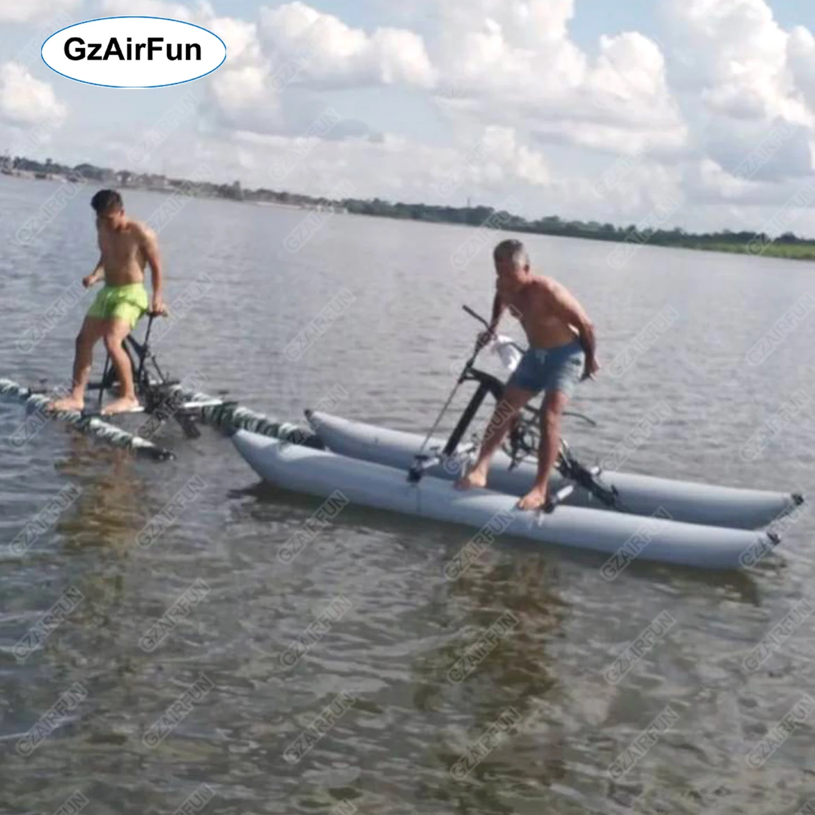 Factory Wholesale Price Favorite New Trendy Inflatable Floating One Seated Sea Cycle Water Bike for Sale