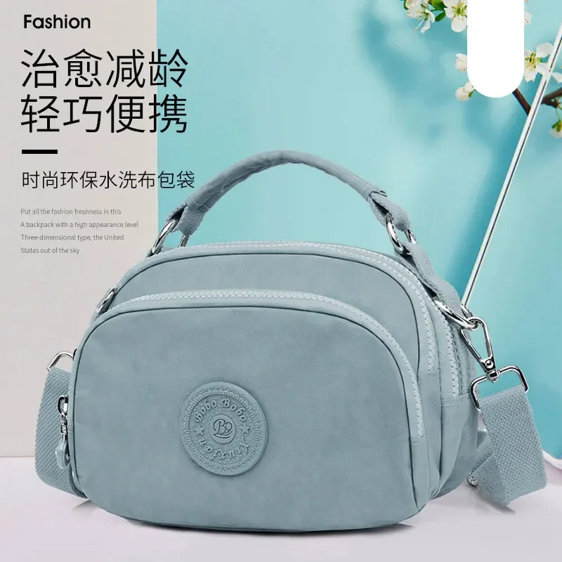 Girls Women Shoulder Bag Fashion Pure Color Casual Tote Outdoor Bag Canvas Handbag Zipper Messenger Crossbody