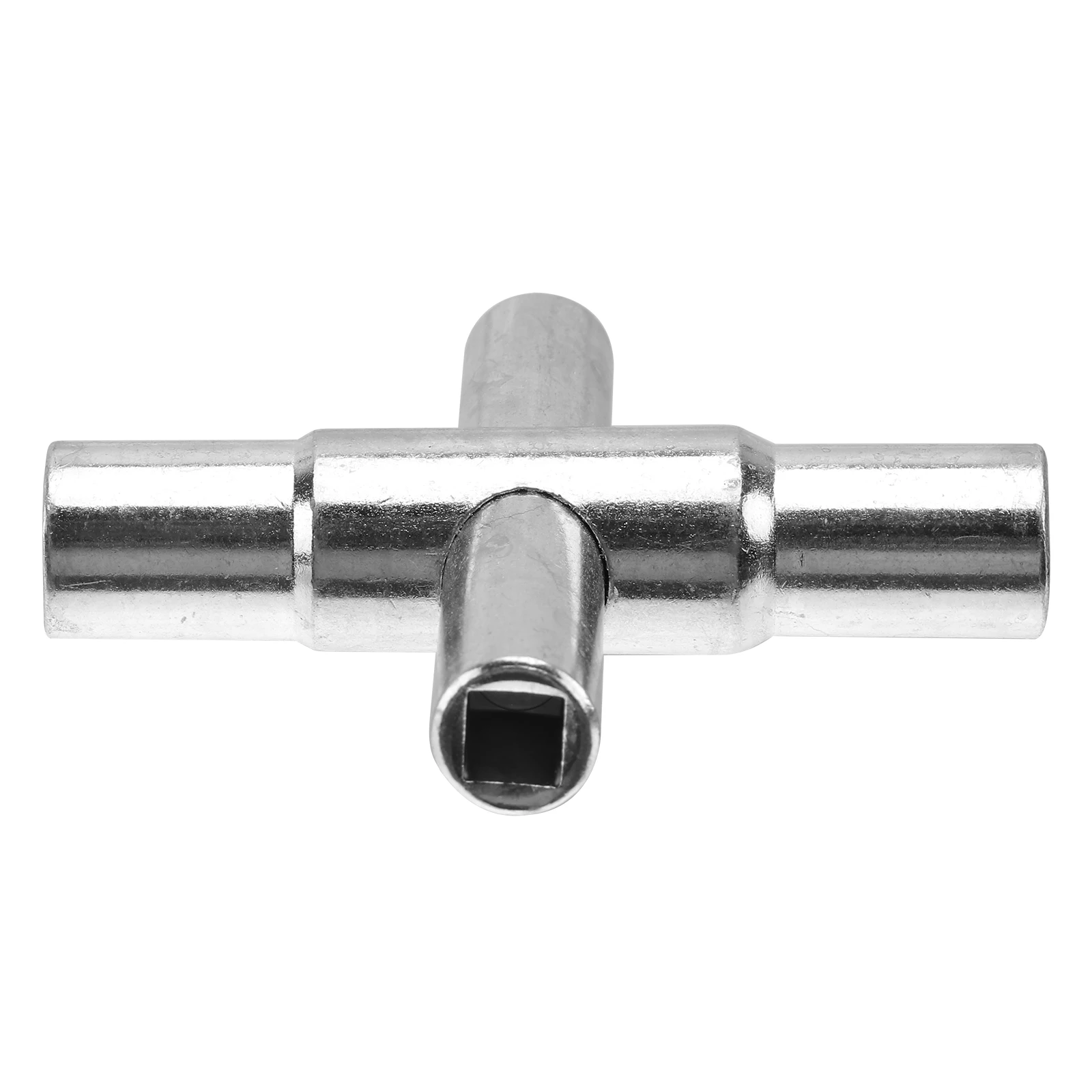 

1pc Silver Wrench 40Cr Steel Cross Faucet Multi Functional Bathroom Tool Smooth Flexible Maintenance Professional Hand Tools