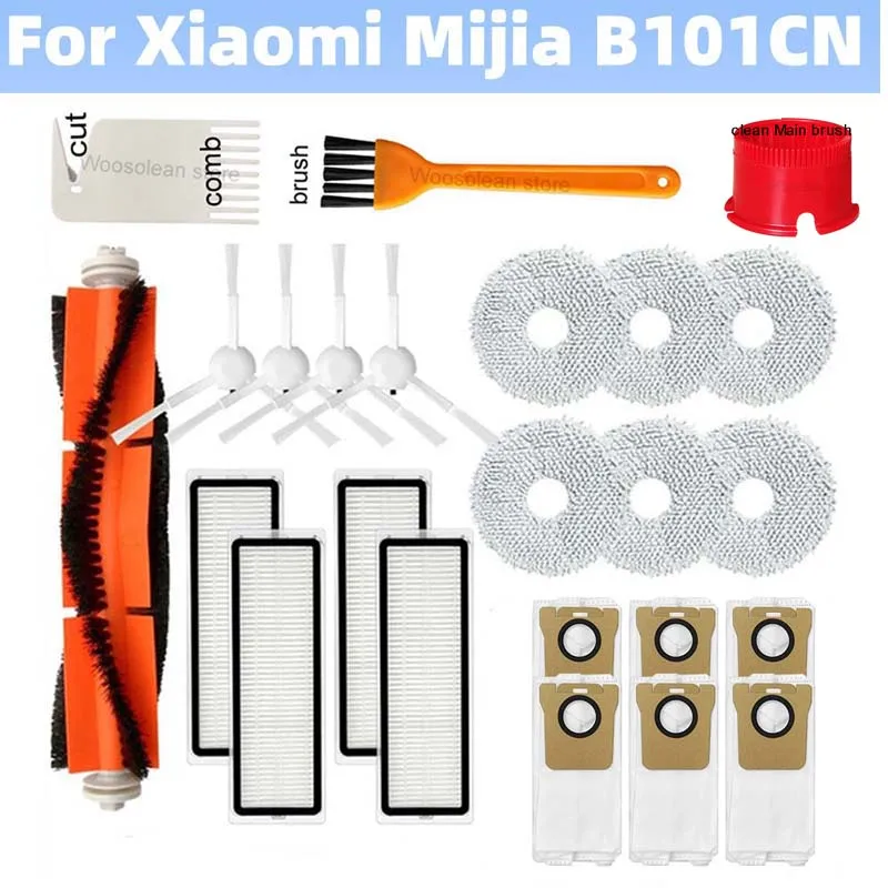 

For XIAOMI Mijia Omni Robot X10+ / Dreame S10 Pro / Dreame L10s Ultra Robot Vacuum Spare Parts Main Side Brush Hepa Filter Mop