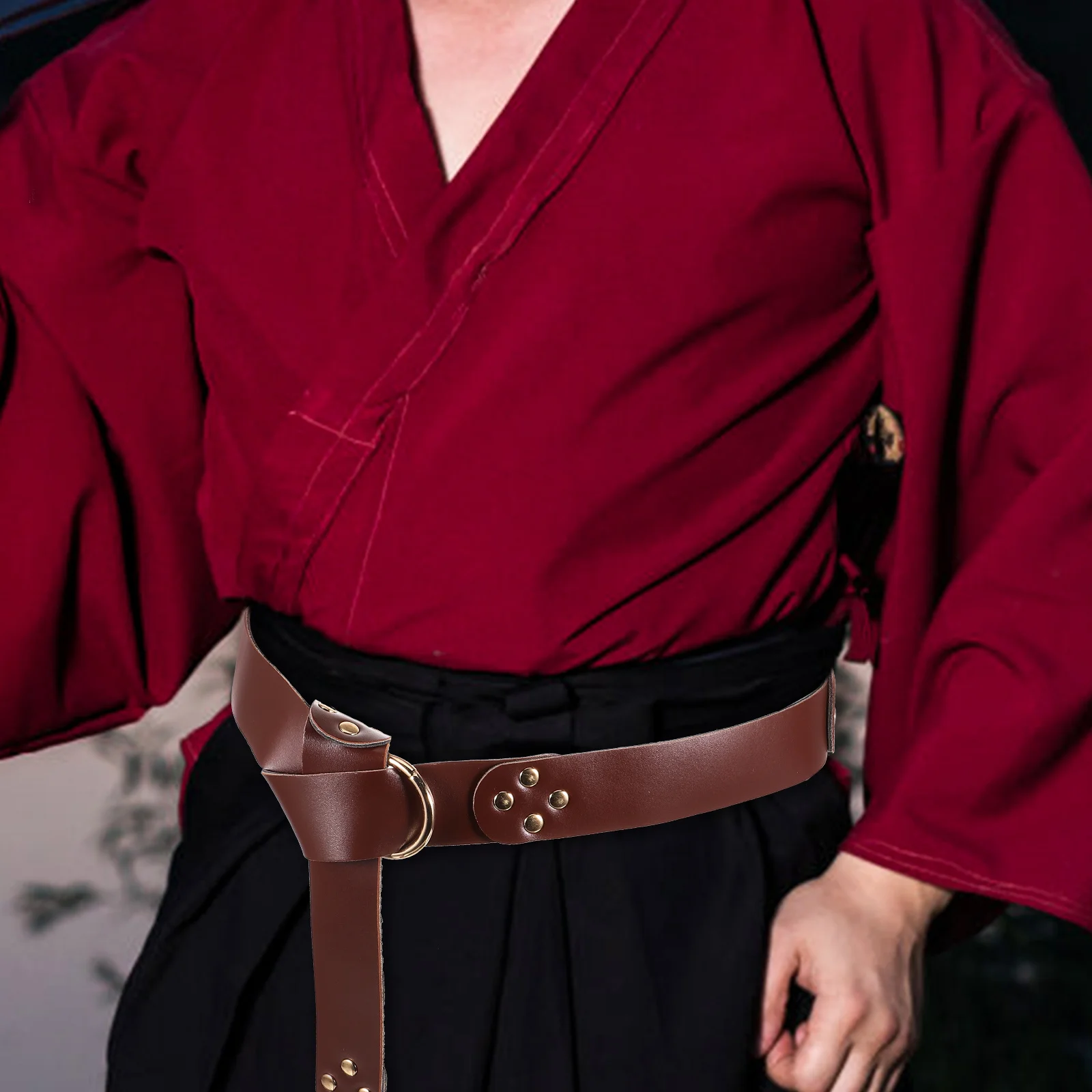 Cinto de espada vintage ajustável, acessório renascentista, elegante, traje medieval, cosplay, acessórios de vestuário, cinto de espada