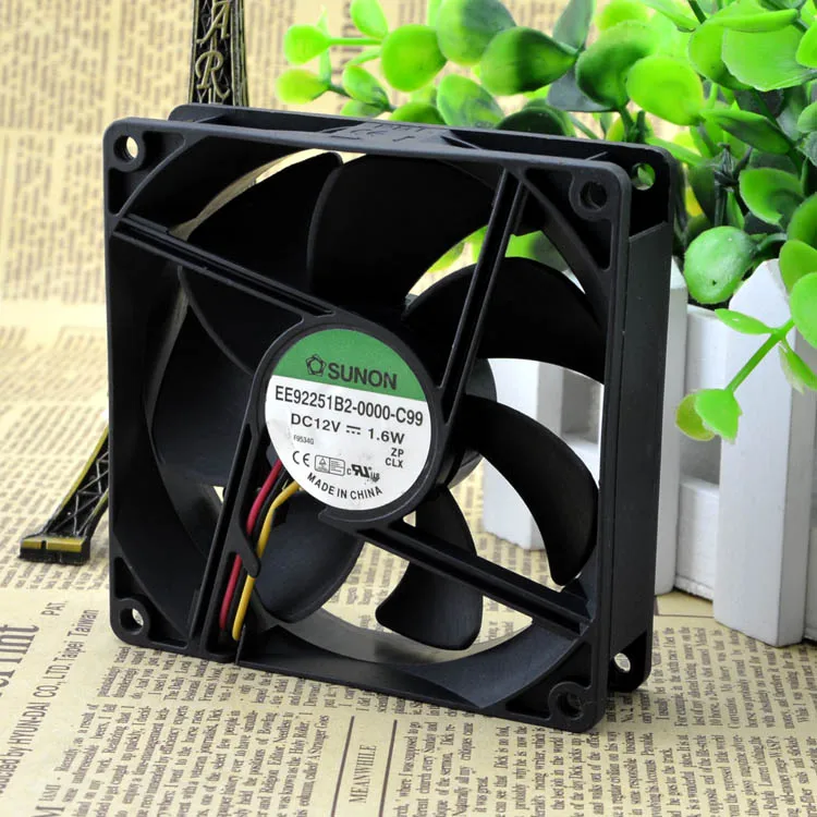 

Вентилятор для компьютерного корпуса SUNON 9025W, 9 см, с магнитным подшипником, бесшумный