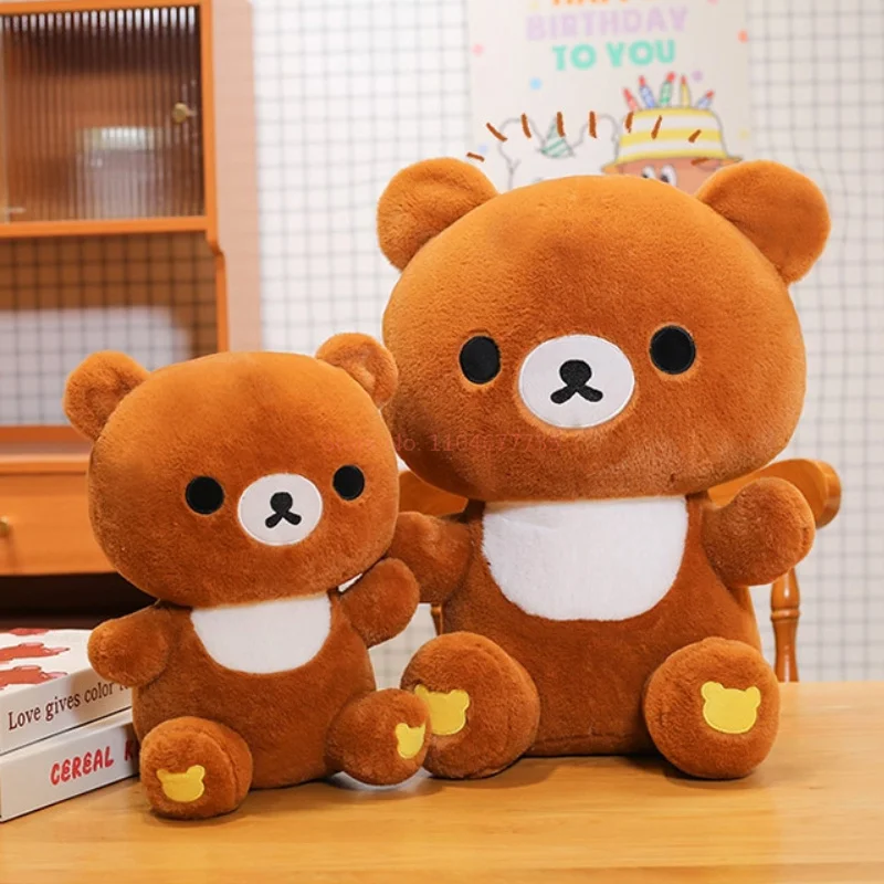 

35-70 см Kawaii милый медведь Rilakkumas плюшевая игрушка кукла спальная подушка для объятий диванная подушка украшение комнаты фестиваль подарок-сюрприз