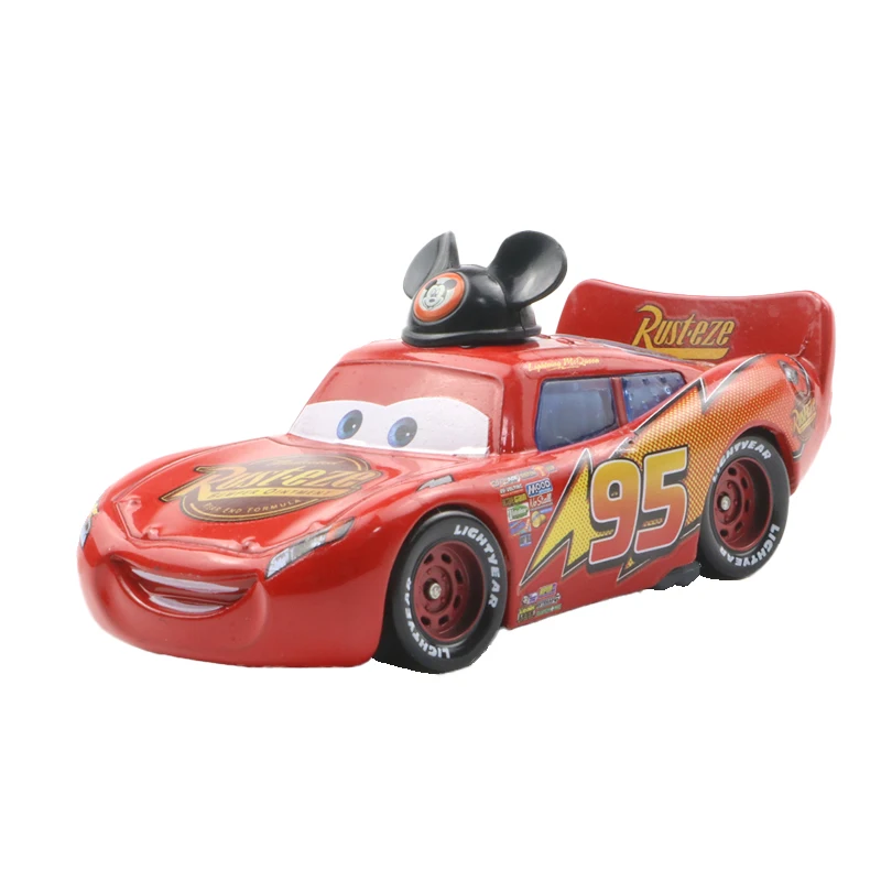 New Disney Pixar Cars 2 3 Lightning McQueen Mater Frank Car Toy 1:55 Diecast Vehicle Metal Christmas Birthday Gift for Boys