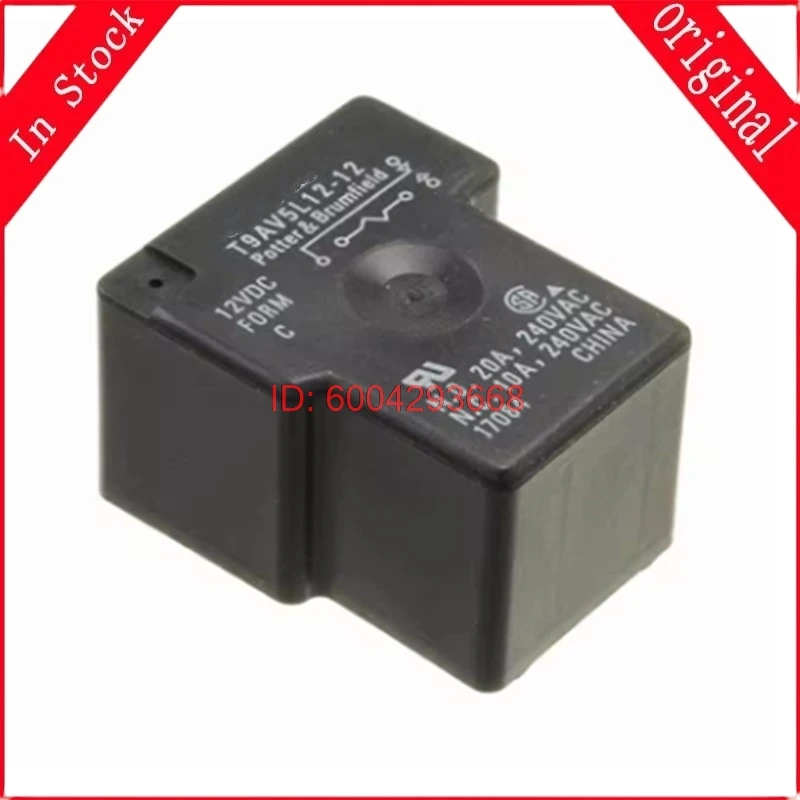 2PCS 100% NEW original Relay T9AV5L12-12 12VDC 20A 240VAC 5Pin