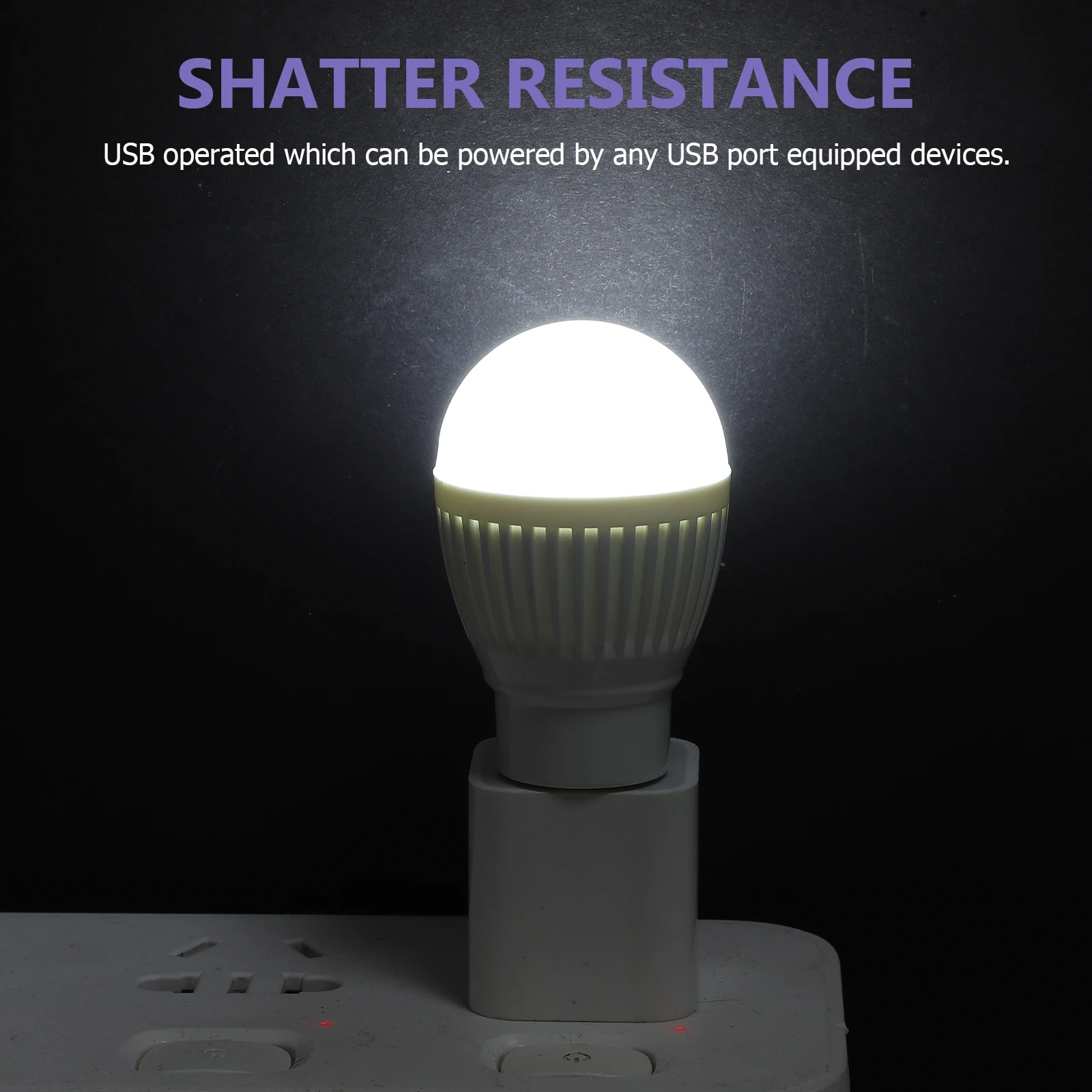 

Usb Bulb Lamp Led Light Bulb Bright Long Lasting Durable Portable Lightweight Classic Design Powered By Usb Port For Reading