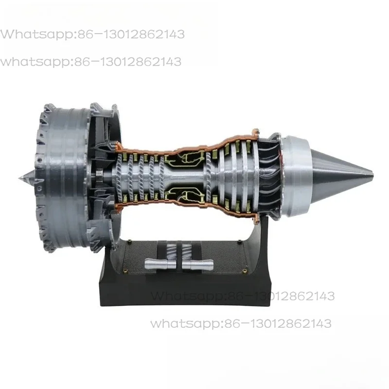 Turbojet Turbofan Engine Model, Adjustable Speed Flame Light, Aircraft Engine