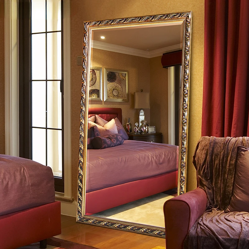 

Large Elegant Full Body Irregular Mirrors Elegant Elegant nordicc Home Bathroom Mirror Vintage Espelho Autoadesivo House Decor