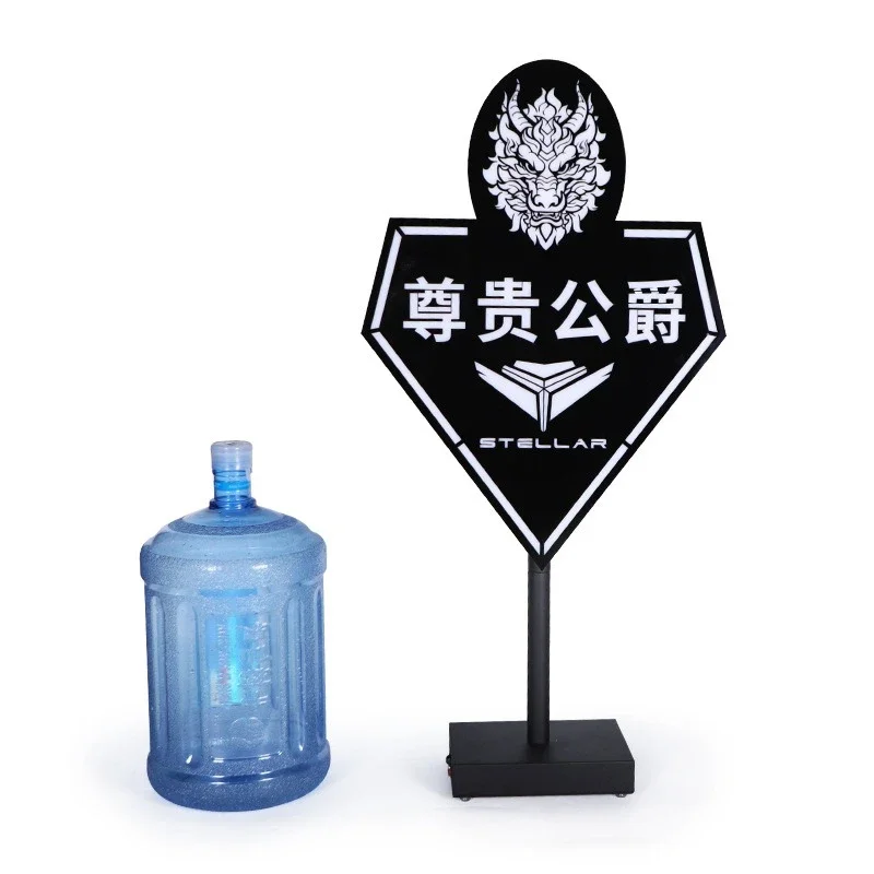 Bar VIP guide sign LED luminous floor faucet sign Reserved seat sign luminous night appearance luminous props
