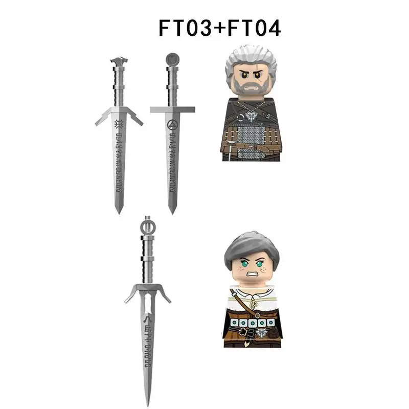 Hot Game The Last Survivor Bricks Witcher Geralt Ciri Action Figure Compatible Assembly Building Blocks Toys Kids Birthday Gifts