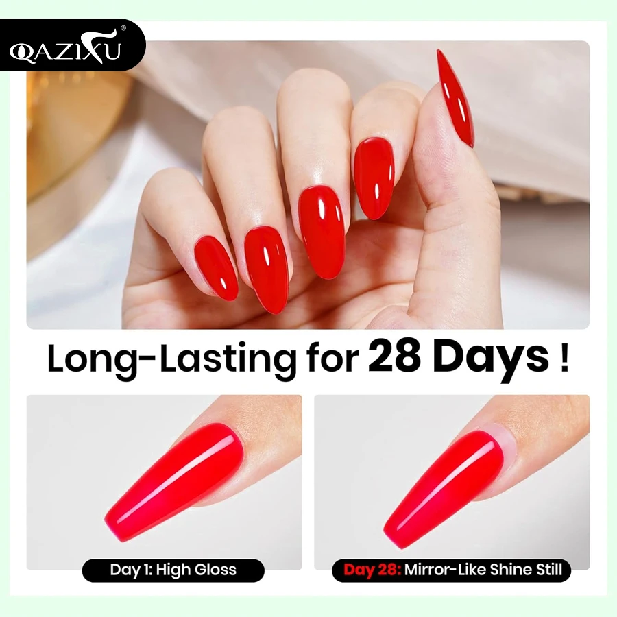 QAZIXU 2個入り 10ml 機能性ジェルネイルアートセット ベースコートとトップコート付き ソークオフ ネイルアートデザインツール