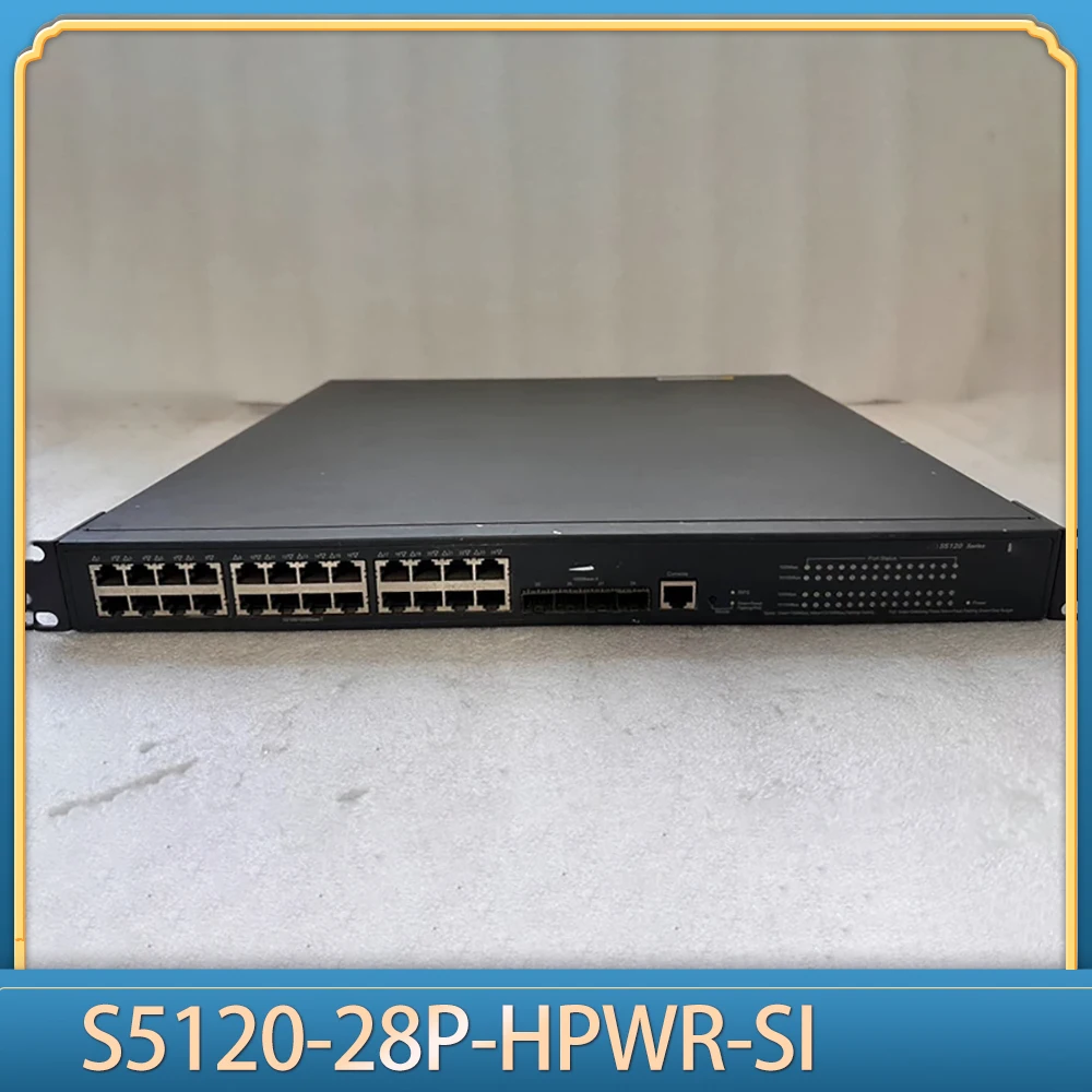 24 Gigabit Electrical Port 4 Gigabit Optical Port Switch S5120-28P-HPWR-SI