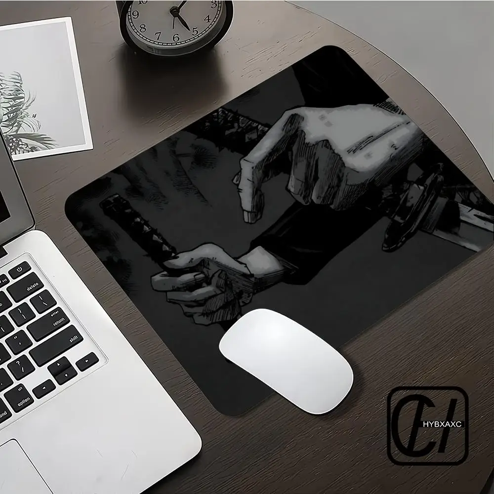

Japanese Samurai Desk Mat Black and White Gaming keyboard mat Oni Samurai 45x40 deskpad Japanese Katana Sword Mousepad HYBXXC