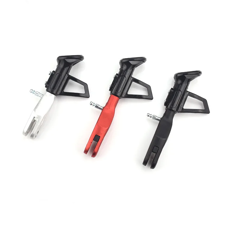 Motorcycle Parts Adjustable Height 16-18CM Kickstands Motor Scooter Modified Foot Bracket CNC Aluminum Alloy Side Stands 3 Color