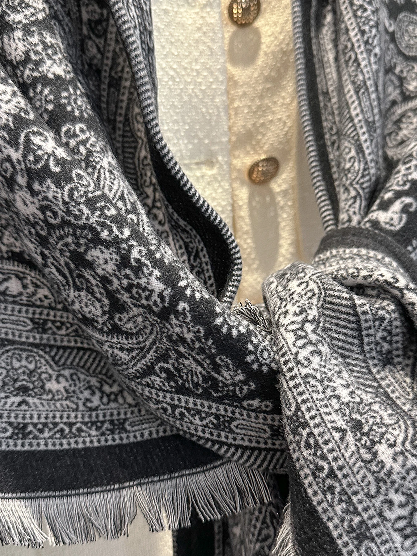 Frauen Paisley Print Kaschmir Schal Nachahmung Pashmina Schal Weiche Warme Winter Wrap Modische Weibliche Design Decke Bufanda – Detail 12