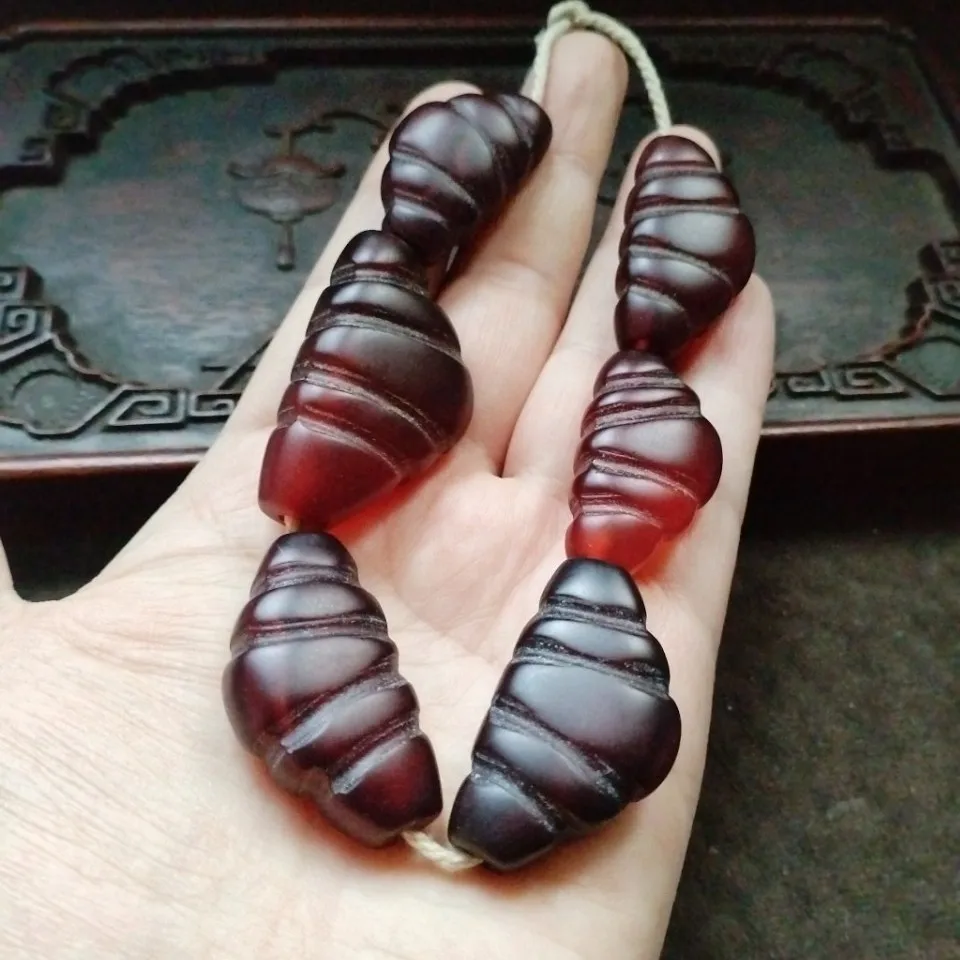 13.8*22*40mm Red Tibetan Old Agate Triangle Beads For Jewelry Making Diy Bracelet Charms Necklace Pendant Earring Accessories