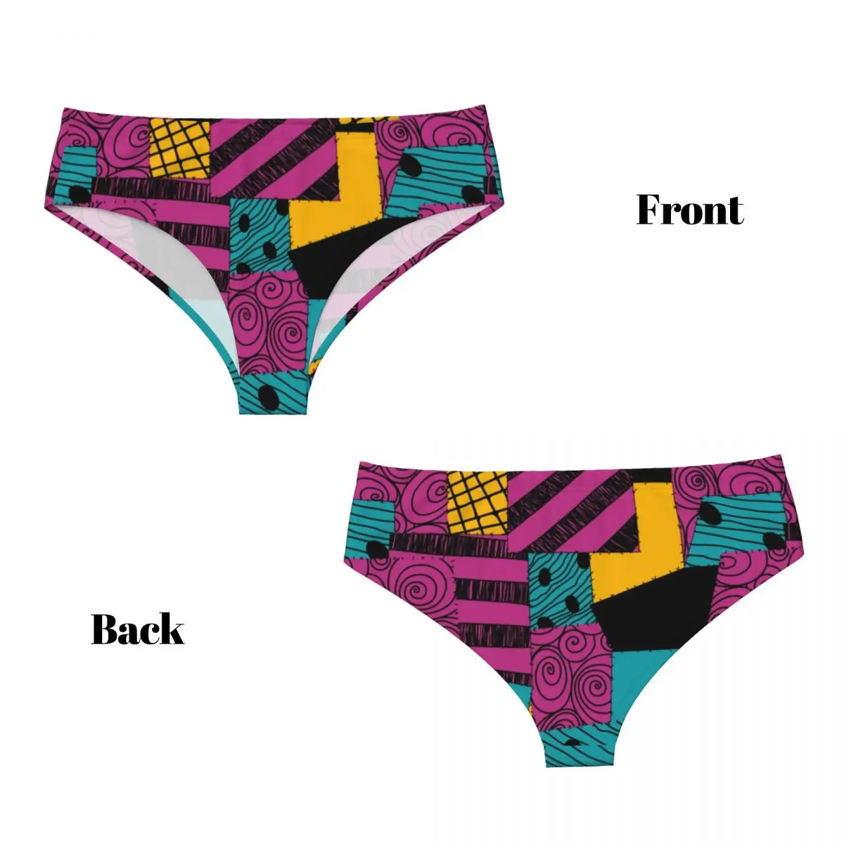 مخصص المرأة سالي دوول فستان سراويل الراحة تيم بيرتون هالوين الجمجمة ملخصات الملابس الداخلية هدايا عيد الحب السروال