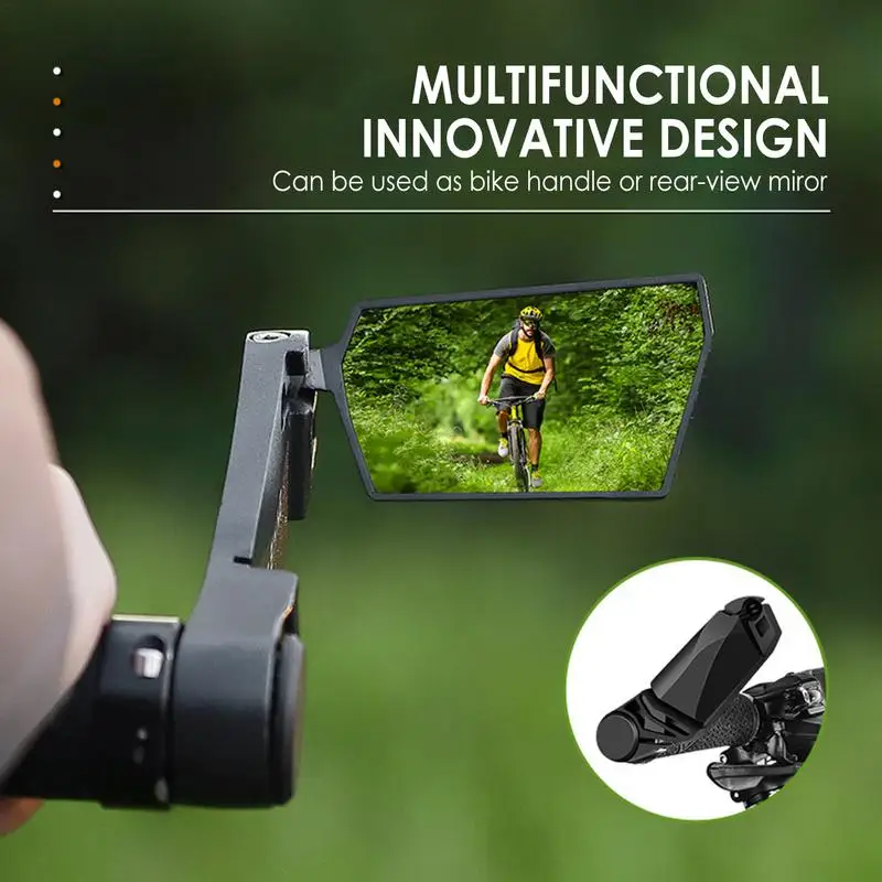 2pcs Bike Mirror Cycling Rear View Mirror Foldable 360 Degree Rotating Rearview Bicycles Mirrors Cycling Accessories