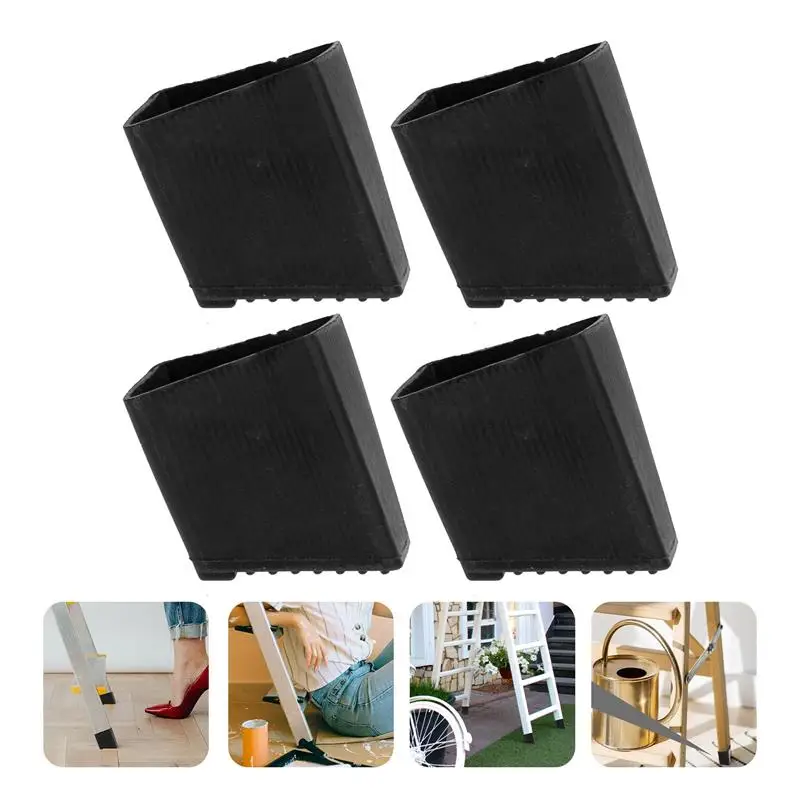 4Pcs Step Ladder Ladder Feet Rubber Pads Covers Foot Pad Non Leg Step Protectors Capsfloor Protector Chair Furniture Extension