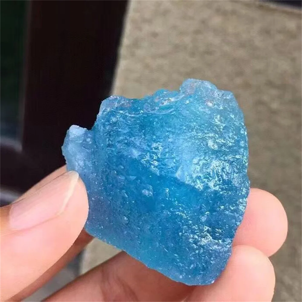 Natural Formed Blue Aquamarine, Primitive Stone, Blue Quartz Crystal Ore, Mineral, Reiki, Healing Aquamarine