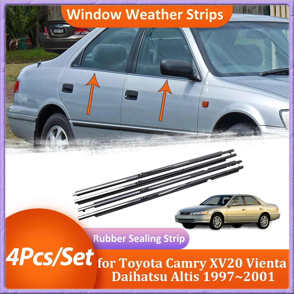 

Уплотнители для окон Toyota Camry XV20 Vienta Daihatsu Altis 1997 ~ 2001 резиновая уплотнительная лента для окон, декоративные аксессуары