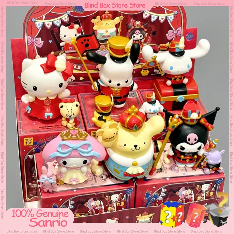 

Подлинные персонажи Sanrio, серия «Щелкунчик», слепая коробка, настольное украшение, модные коллекционные фигурки, популярная кукла, подарок для девочки