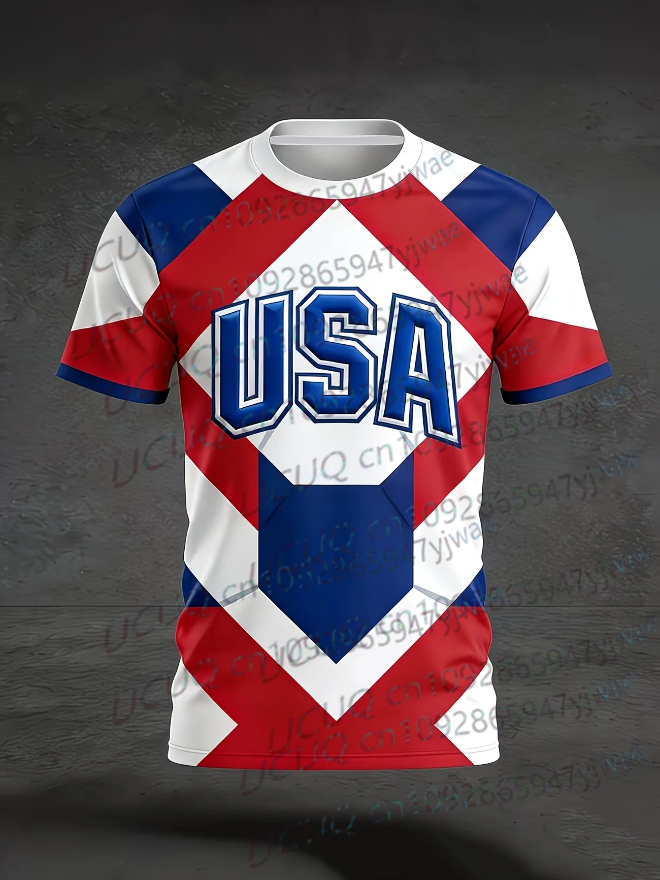 Sommer Brasilien Fußballtrikot Gelb-Grün USA-Print Trainings-Freizeitkleidung Ganzjährige Fan-Bekleidung Herren Damen T-Shirt