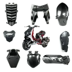 FOR Italjet Dragster 200 125 2021 2022 Carbon Fiber Trim Shell Protective Cover Front Rear Mudguard License Plate Holder