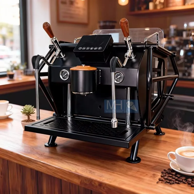 Commercial Rotary Pump Semi-Automatic Coffee Machine Single-head Dual Boiler Coffee Make Electric Espresso Maker