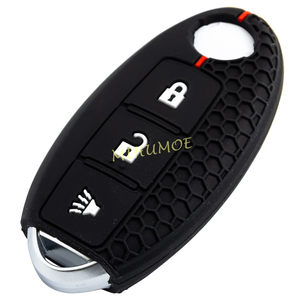 

Чехол для автомобильного ключа с 3 кнопками из силикона для Nissan Rogue Sport, Armada, Pathfinder, Kicks, Titan, Murano, аксессуары для ключей