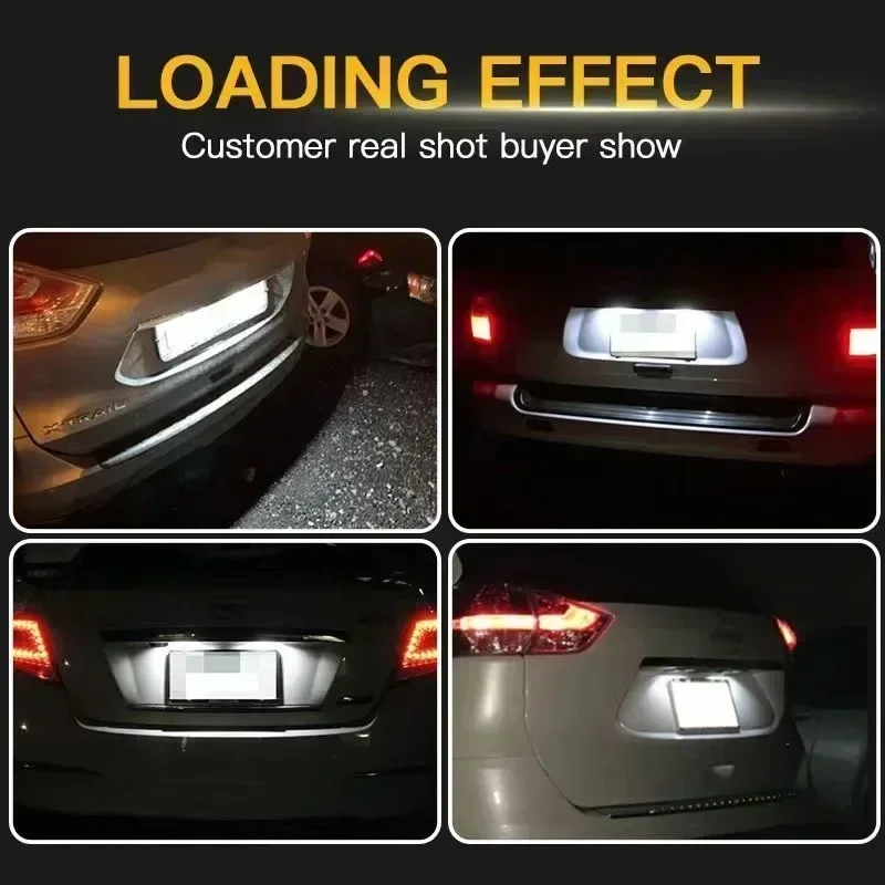 2 قطعة ضوء لوحة الترخيص لسكودا اوكتافيا MKII 1Z A5 2009-2013 تجميل غرفة 5J اوكتافيا MKII قبل تجميل 2003-2007 سيارة Led