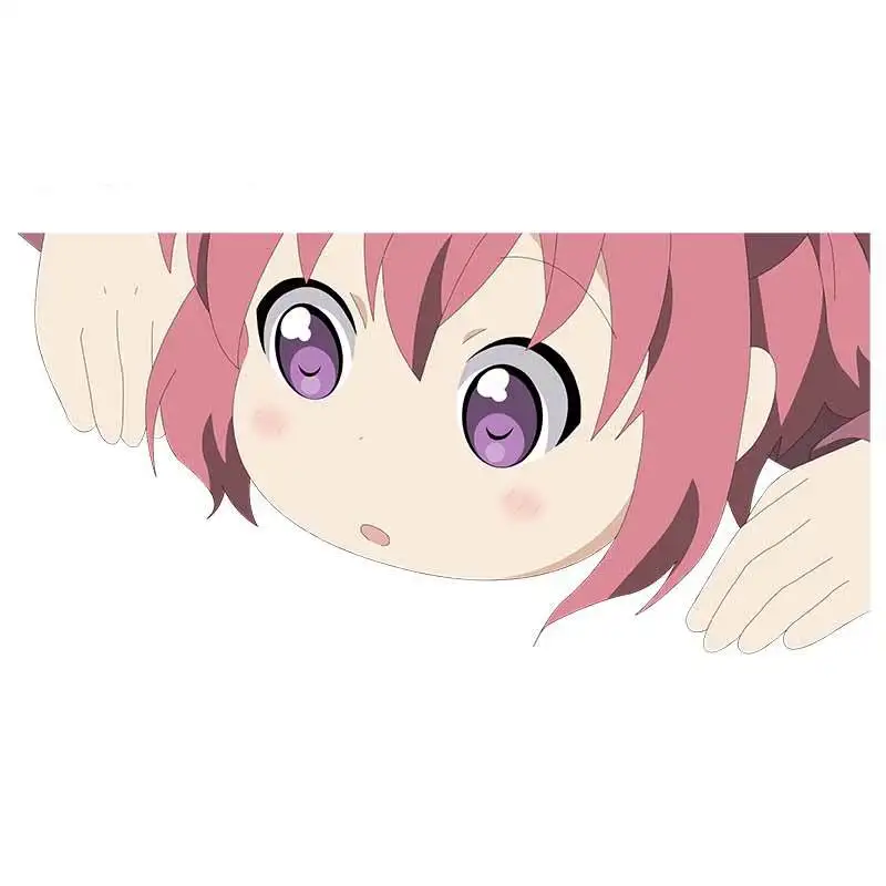 

For Yuru Yuri Vinyl Car Stickers Waterproof Decal Scratch-proof Decals Personality Vinyl Material Decor 13cm x 6.3cm