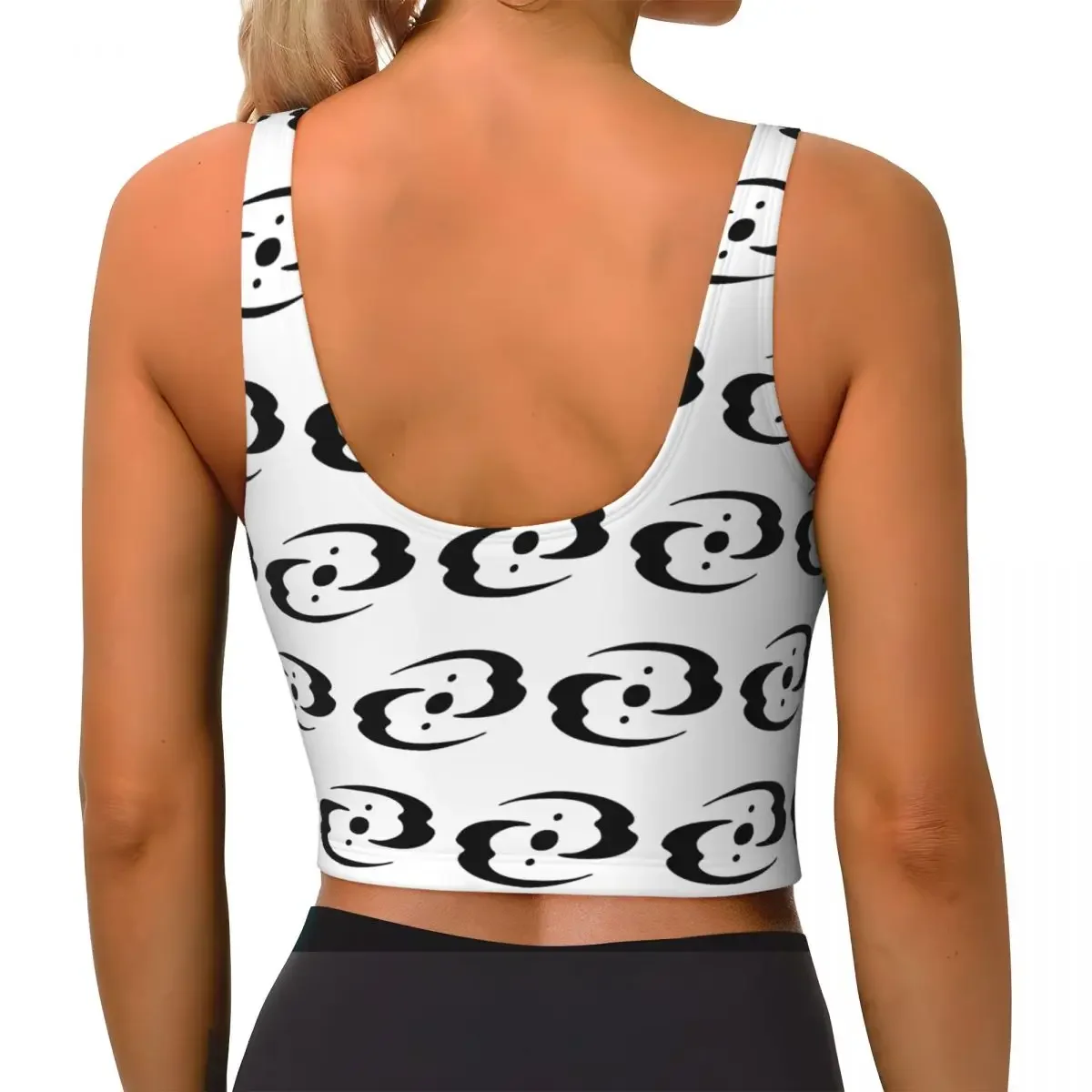 Custom Bionicle Three Virtues Symbol Women Sports Bras High Impact Vest Gym Workout Yoga Crop Tank Tops