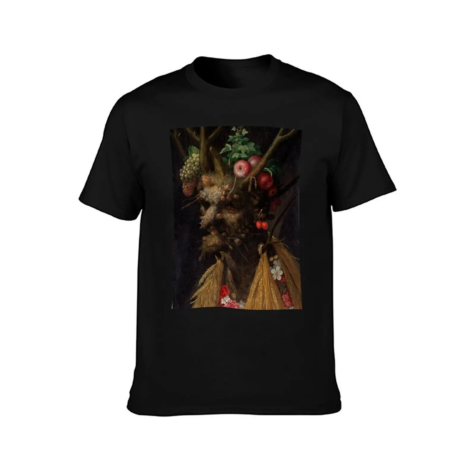 Four Seasons in One Head, by Giuseppe Arcimboldo T-Shirt Performance Workout Short Sleeve Tee T-Shirt