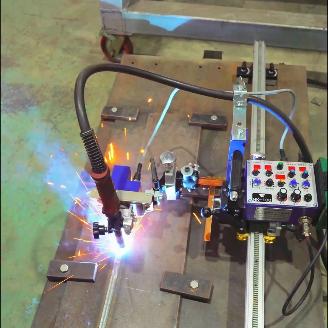 HK-100 Automatic Welding Carriage With Oscillation For Steel Structure Fabrication Portable Automatic Welding Tractor