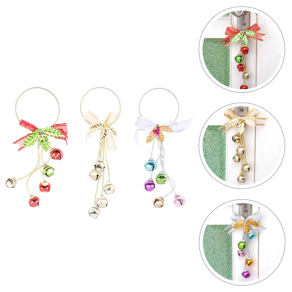 

3 Pcs Eve Christmas Bell Pendant Ornament The Decorative Pendants Tree Decorations