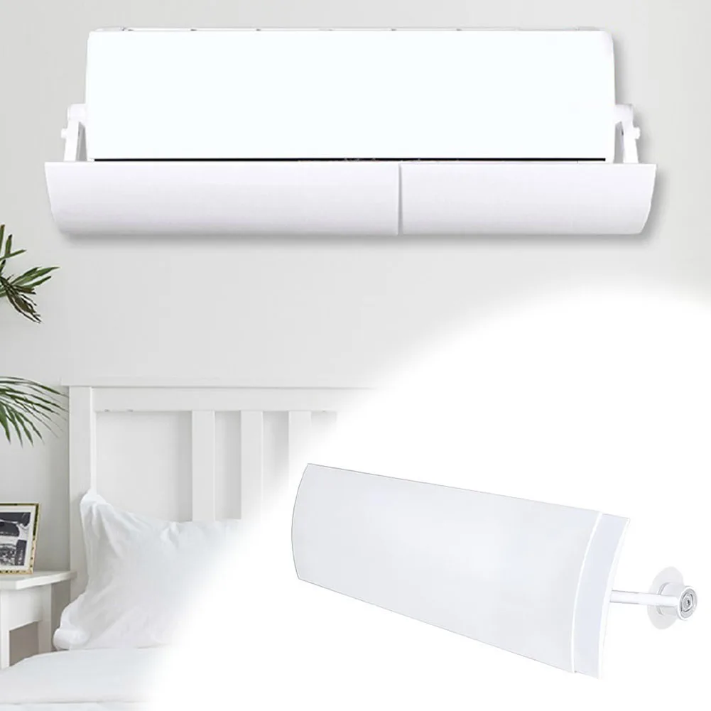Retractable AC Vent Deflector with Adjustable Length 58 to 104 CM Anti Direct Blowing Air Conditioner Accessory
