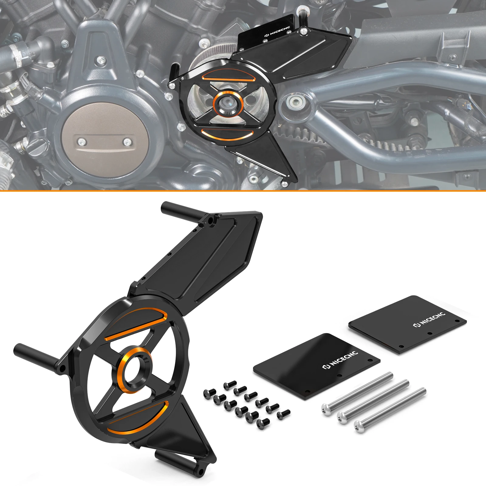 Защитная крышка звездочки мотоцикла для Harley RH1250S Sportster S RA1250/S Pan America 1250 2021-2024 Nightster RH975/S 22-24