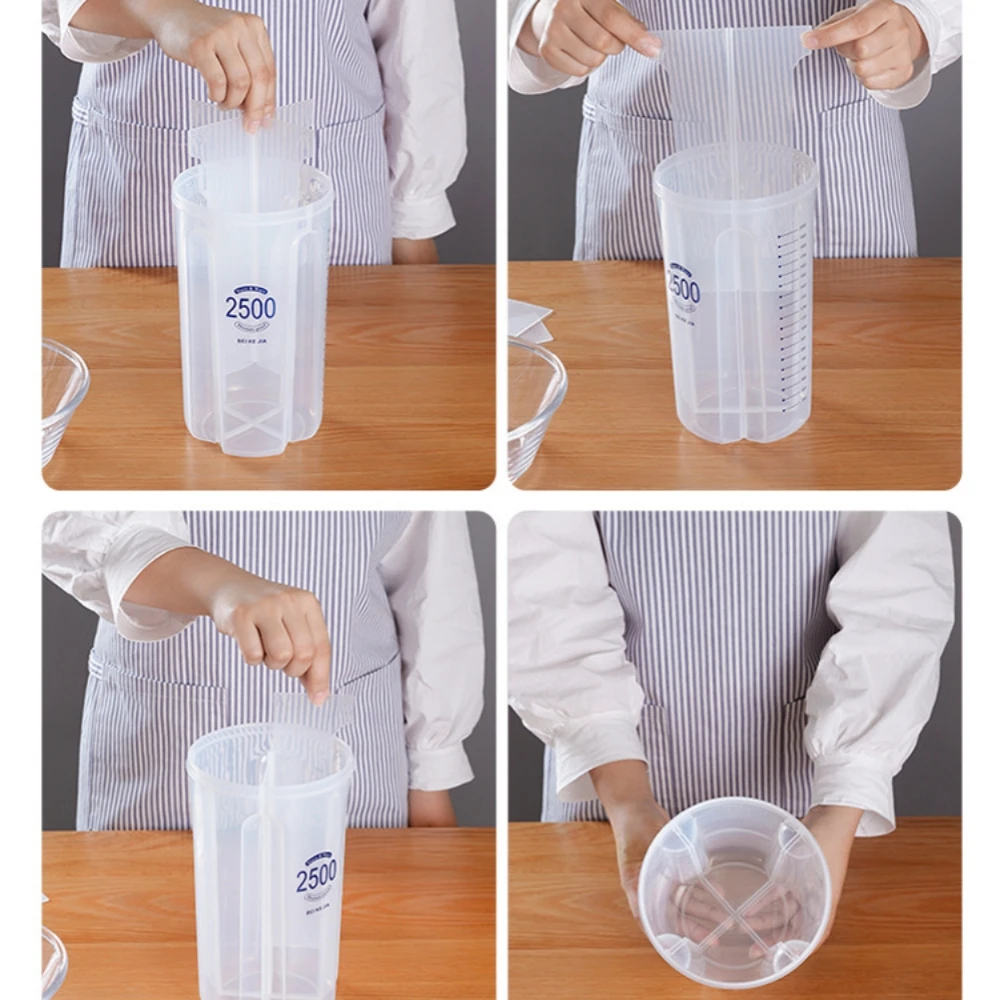 

Buyyes Kitchen storage box grains transparent sealed jar with lid beans food grade storage jar plastic bottle jar