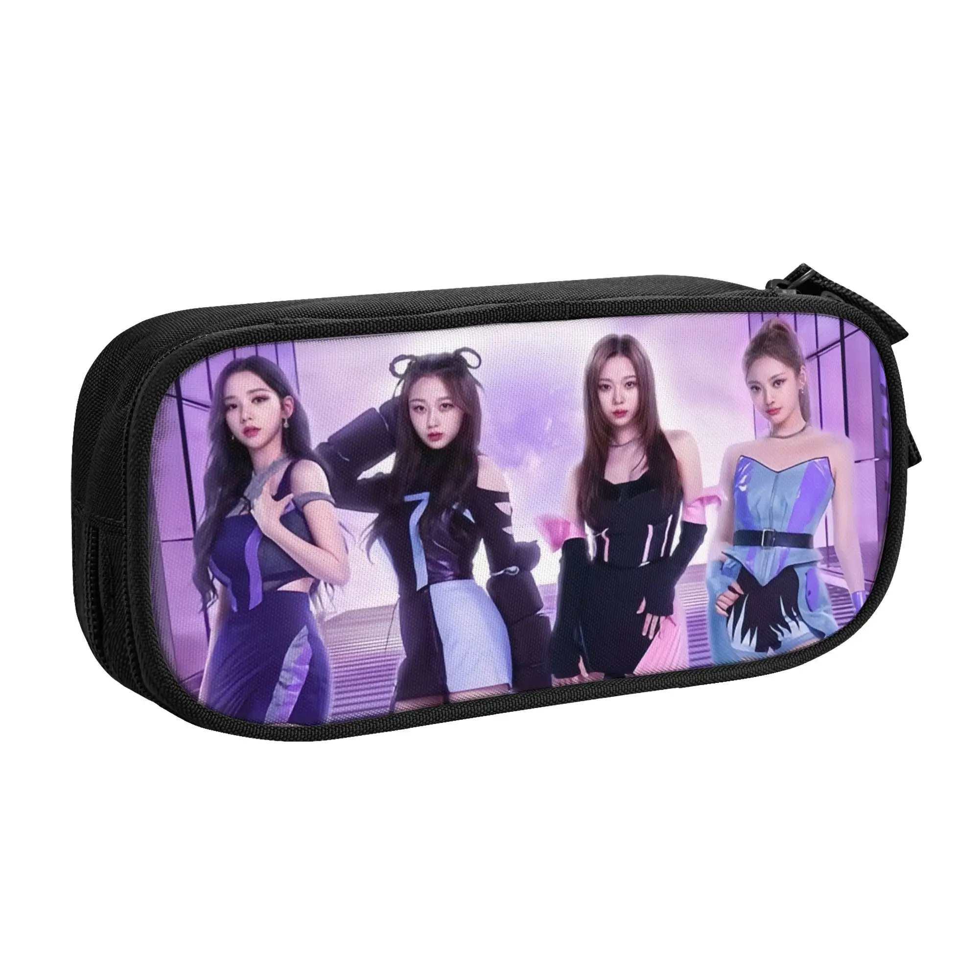 Kpop A-Aesp A-Aas Girls Karina Winter Giselle Ningning Kawaii Pencil Cases Girls Boys Pencil Pouch Students Stationery