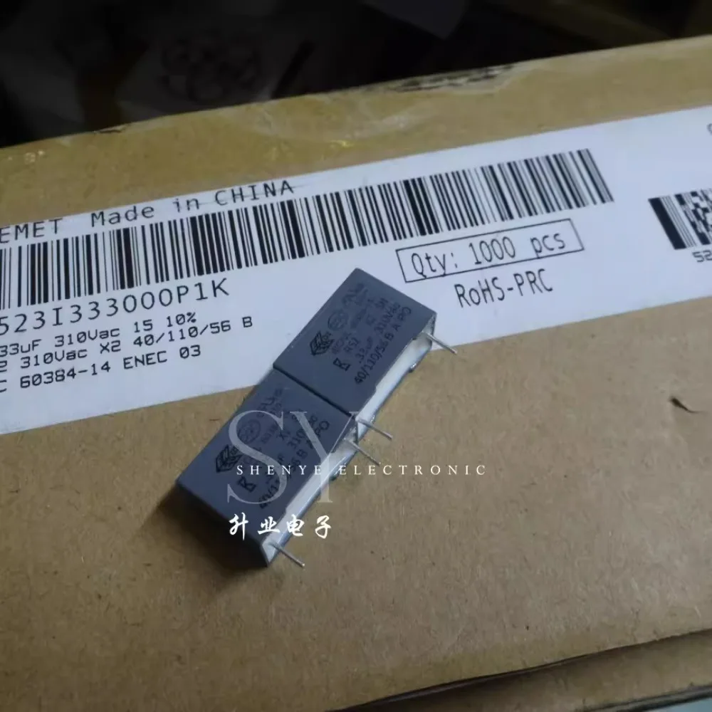 10pcs/lot R52 0.33uf 310VAC 330nf u33 334 K Brand New 15mm Film Capacitor (Height: 12mm) R523I333000P1K