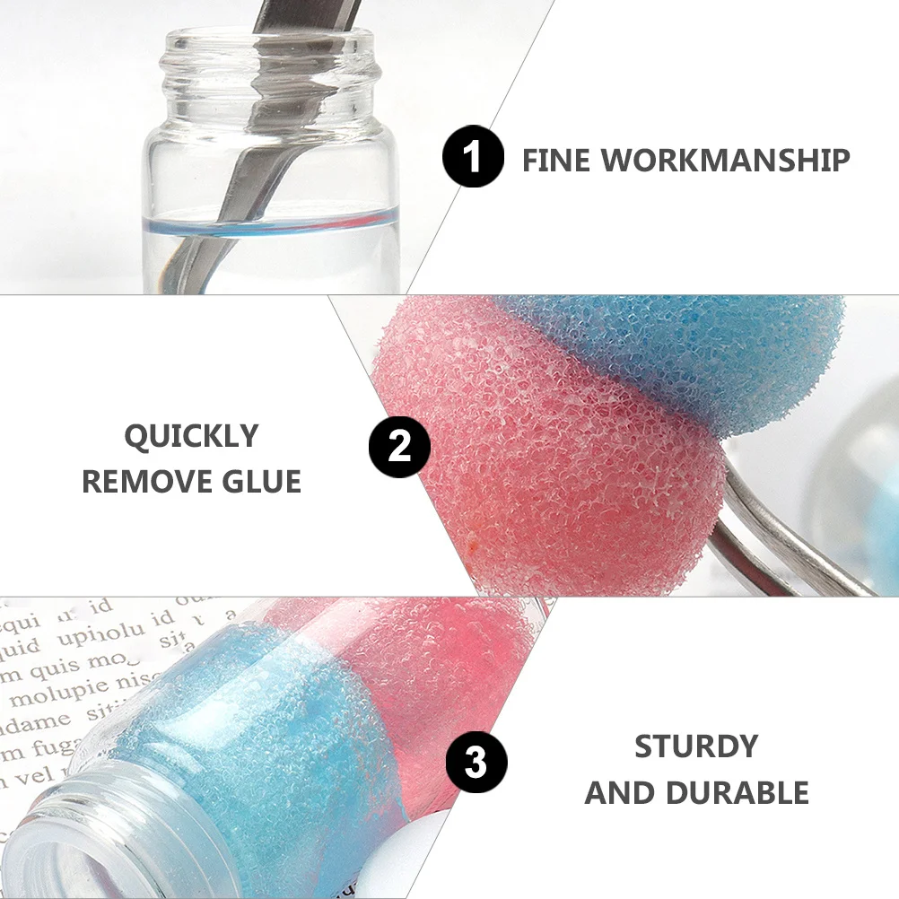 5 pezzi 30 ml liquido per pulizia ciglia set di ricarica di grande capacità per estensione ciglia bigodino forniture pinzette liquido per pulizia