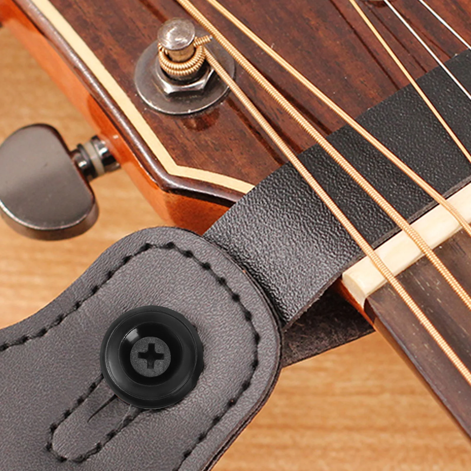 

7Pcs Guitar Strap Button Rock-Steady Fixation Premium Material Long-Lasting Durability Anti-Scratch Protection Folk Acoustic