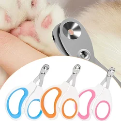 Coupe-ongles professionnel pour animaux de compagnie, conception de trou de griffe, ciseaux de toilettage pour petits chiens et chats, accessoires pour chiens