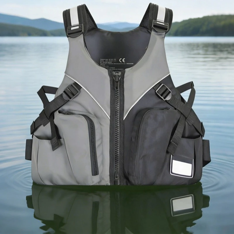 Adult Buoyancy Fishing Vest Large Float Waistcoat for Sea Rock Fishing Kayak Paddle Board Water Sports Auxiliary Gear