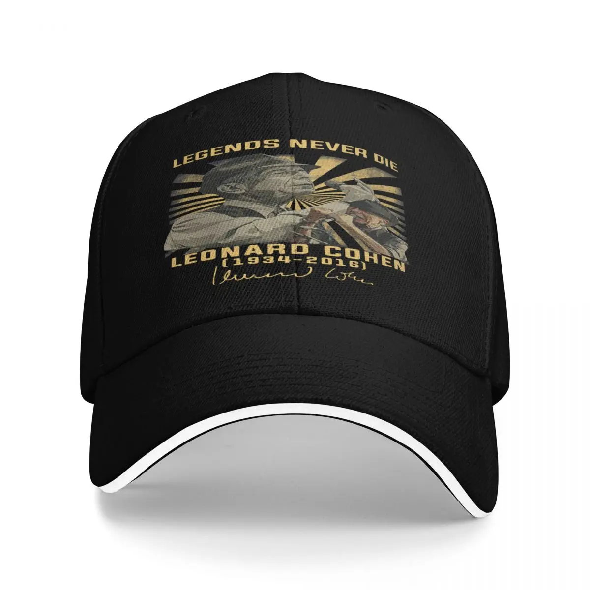 Leonard Cohen Canadian Singer Songwriter Hats Men's Hats Cap For Men Baseball Cap Man Man Hat Baseball Cap