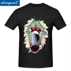 男性と女性のための半袖コットンTシャツ,半袖の服,mazinger-z,アニメ,70年代,レトロ,a,スーパーロボット