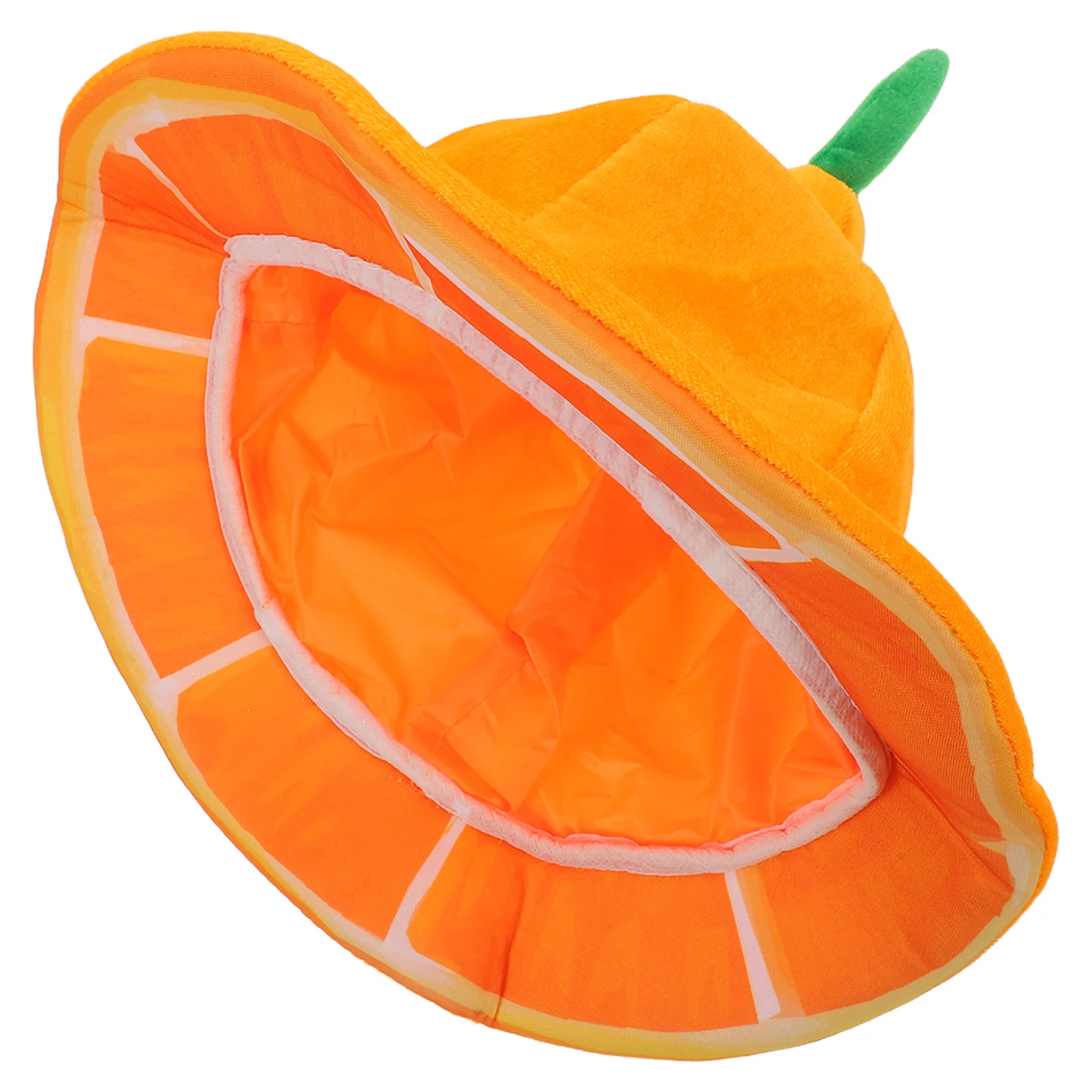 أغطية الرأس على شكل برتقالي، سهلة المطابقة، لوازم حفلات كرنفال الهالوين المريحة للبالغين والأطفال #1
