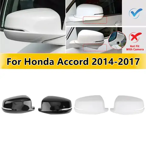 Per Honda Accord 2014 2015 2016 2017 ABS Auto di Ricambio Retrovisore Copertura Dello Specchio Laterale Tappo Ala Porta Alloggiamento Borsette Trim adesivo