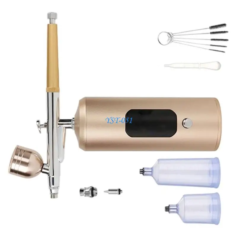 

E15A High Efficiency 7.4V Wireless Air Pumps Sprayer Guns Ergonomic Grip For Skincare Rehydration & Professional Art Projects